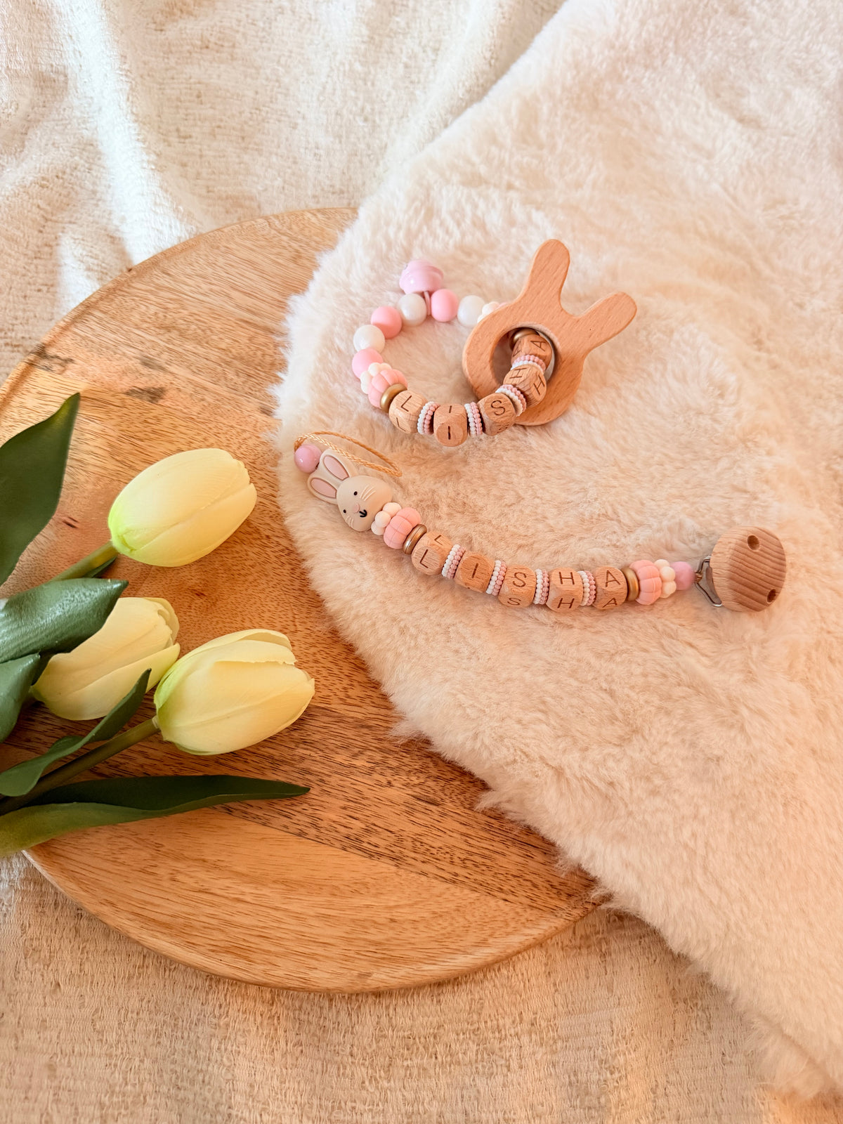 Schnullerkette „Bunny-Lisha“