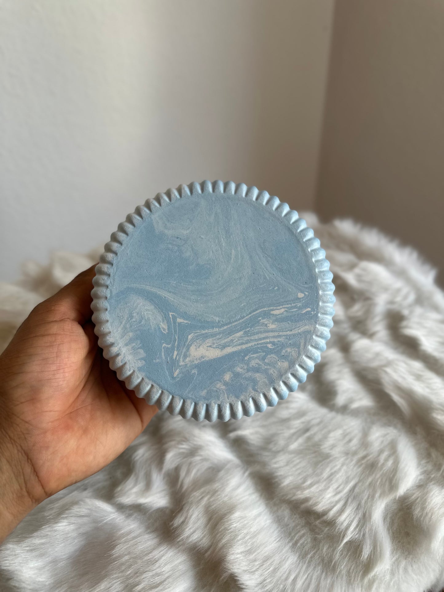 Schale Blau/Mamor
