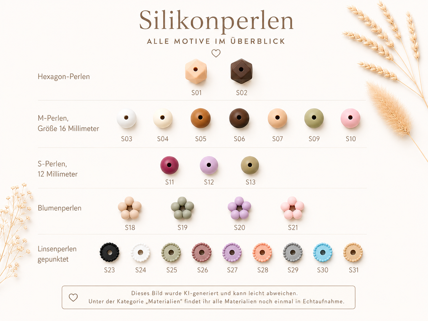 Silikonperlen