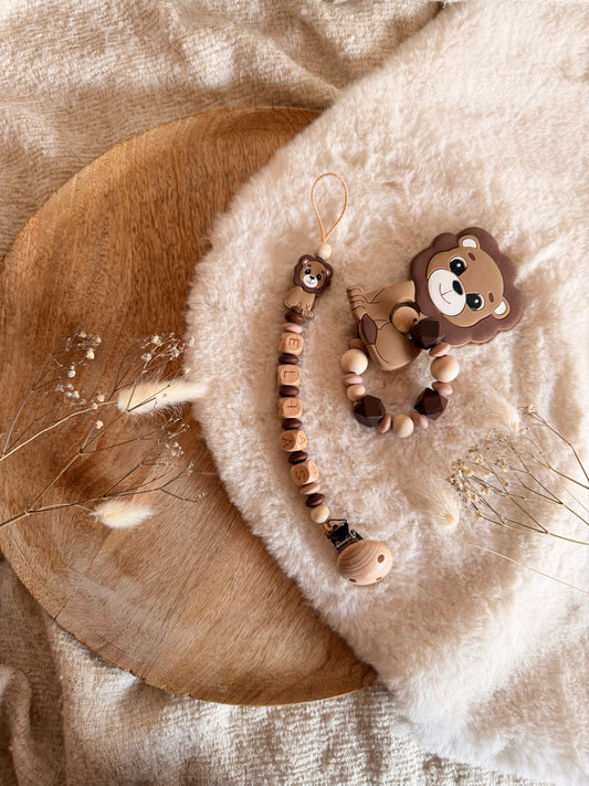 Schnullerkette „Löwe“