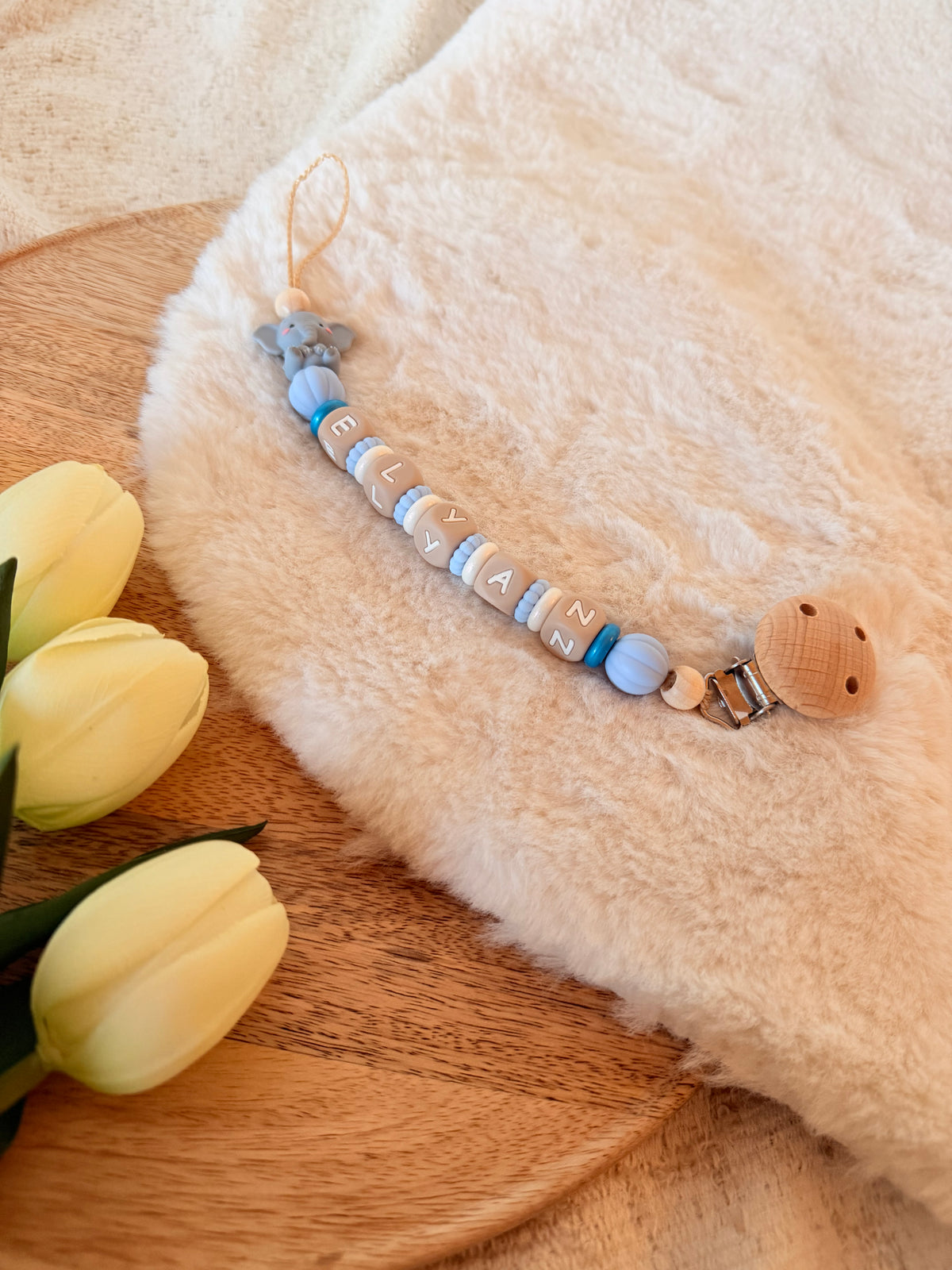 Schnullerkette „Elefant-Elyan“