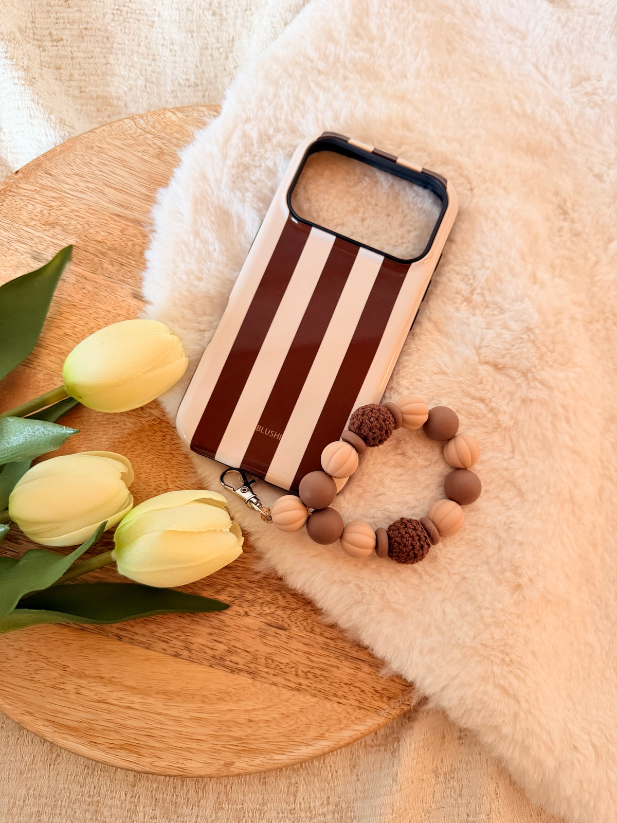 Handykette „Braun-Beige“
