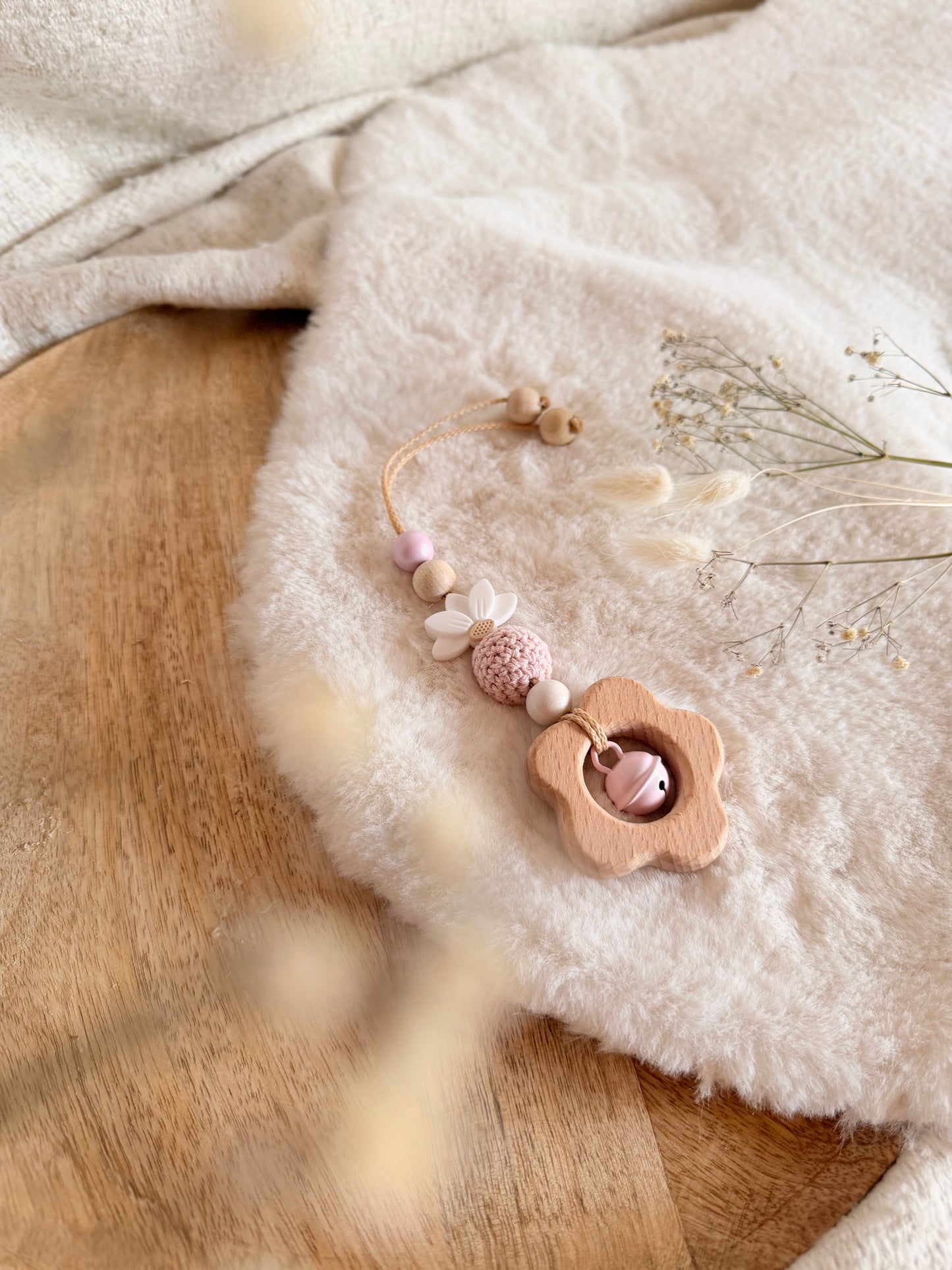 Spieleanhänger „Rosa Flower“