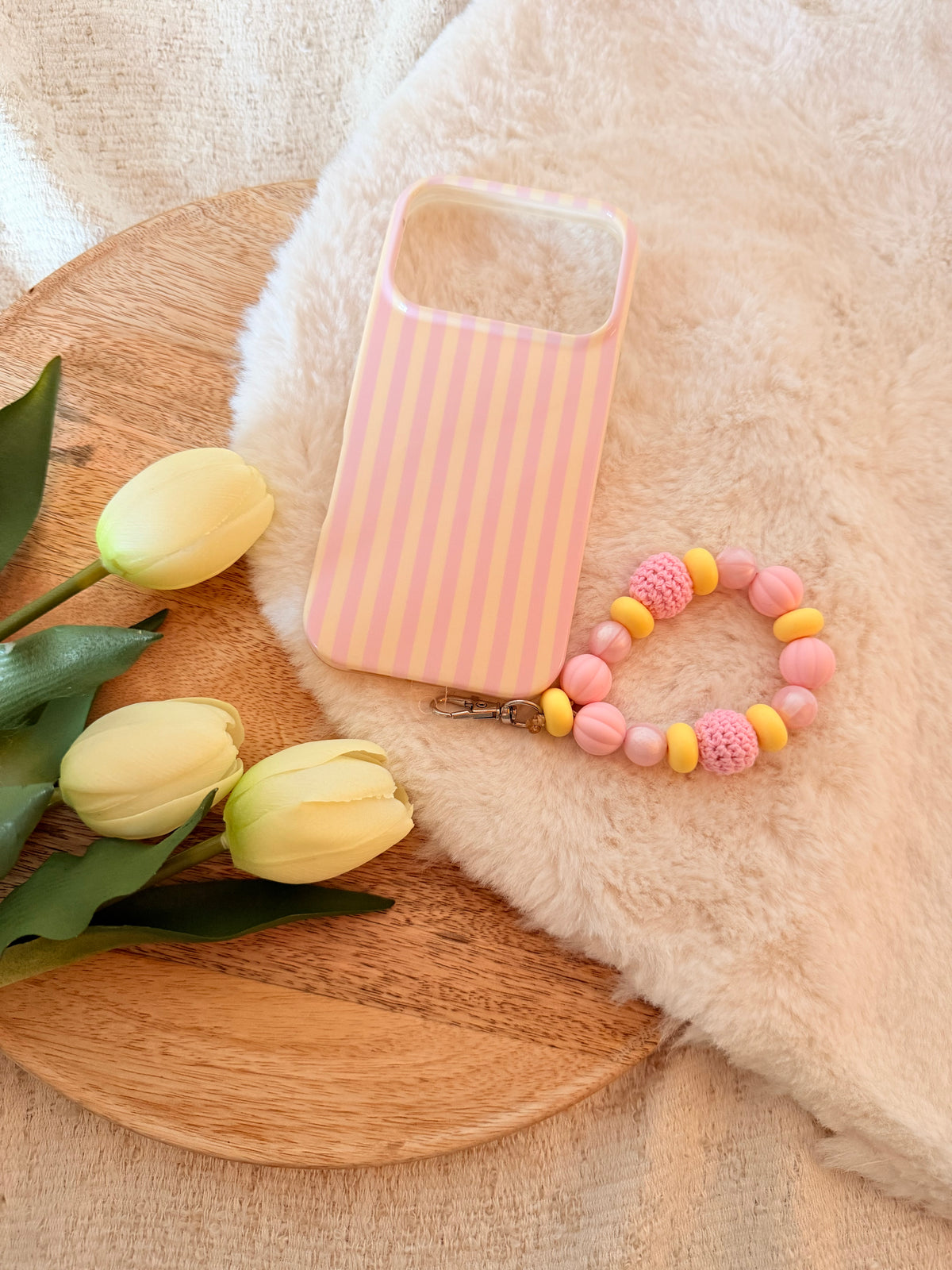 Handykette „Rosa-Gelb“